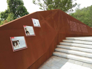 宝应耐候钢挡土墙